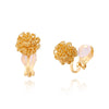 Fashion Metallic Women's Ear Clip Without Ear Holes Copper Geometric Style Set With Diamonds