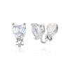 Fashion Metallic Women's Ear Clip Without Ear Holes Copper Geometric Style Set With Diamonds