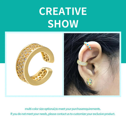 Fashion Micro-inlaid Zircon Copper Ear Bone Clip Wholesale Gooddiy