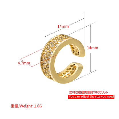 Fashion Micro-inlaid Zircon Copper Ear Bone Clip Wholesale Gooddiy