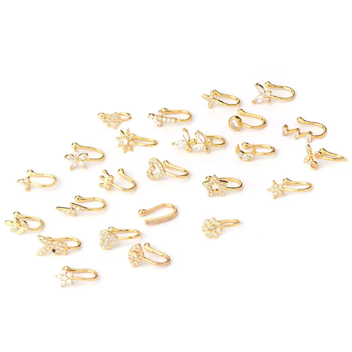 Fashion U Shape Copper Plating Nose Ring