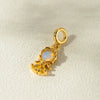 Fashion Minimalist Copper Inlaid Zircon Earrings