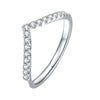 Fashion Moissanite Ring S925 Sterling Silver Plated 18K Gold Geometric Design For Women