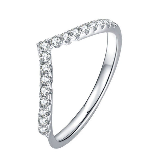 Fashion Moissanite Ring S925 Sterling Silver Plated 18K Gold Geometric Design For Women