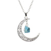 Fashion Moon Alloy Handmade Hollow Out Women'S Pendant Necklace 1 Piece