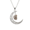 Fashion Moon Alloy Handmade Hollow Out Women'S Pendant Necklace 1 Piece