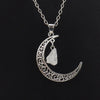 Fashion Moon Alloy Handmade Hollow Out Women'S Pendant Necklace 1 Piece