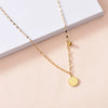Fashion Moon Butterfly Stainless Steel Titanium Steel Plating Inlay Rhinestones Shell Layered Necklaces Necklace 1 Piece