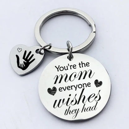 Fashion Mother'S Day Stainless Steel Keychain