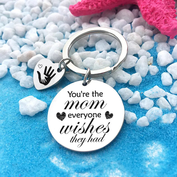 Fashion Mother'S Day Stainless Steel Keychain