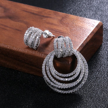 Fashion Multi-layer Circle Earrings Trend Ear Jewelry Wholesale