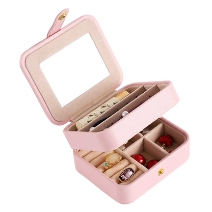 Fashion Multi-Layer Portable Jewelry Storage Box10.7*6*9cm