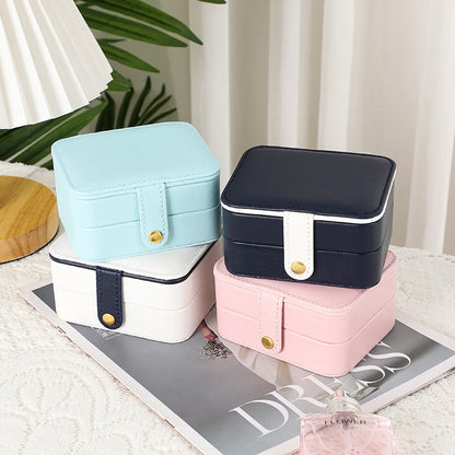 Fashion Multi-Layer Portable Jewelry Storage Box10.7*6*9cm