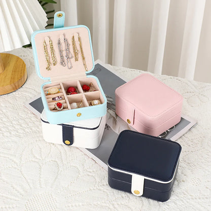 Fashion Multi-Layer Portable Jewelry Storage Box10.7*6*9cm