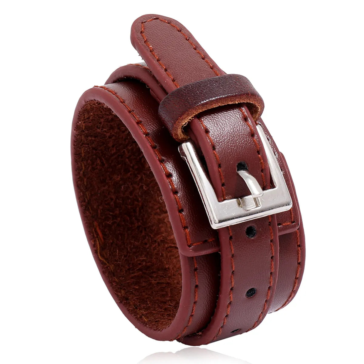 Fashion Multi-layer Pu Leather Simple Men's New Punk Style Leather Bracelet