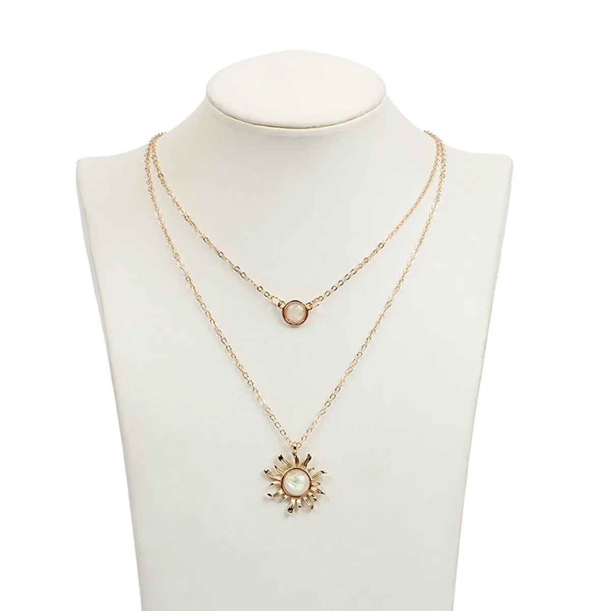 Fashion Multi-Layer Sunflower Women'S Necklace Wholesale