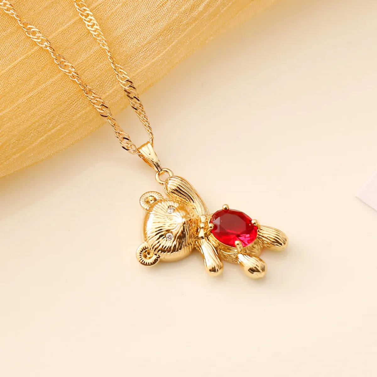 Fashion Multicolor Bear Necklace