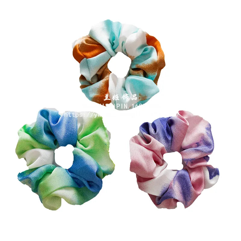 Fashion Multicolor Cloth Printing Hair Tie 1 Piece