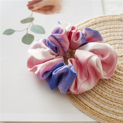 Fashion Multicolor Cloth Printing Hair Tie 1 Piece