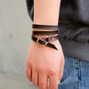 Fashion Multiloop Wrap Unisex Bracelet Leather Alloy With Animals Zodiac Pattern