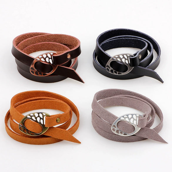 Fashion Multiloop Wrap Unisex Bracelet Leather Alloy With Animals Zodiac Pattern