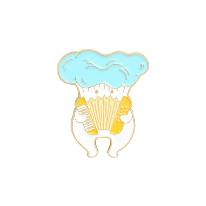 Fashion Mushroom Alloy Stoving Varnish Unisex Brooches