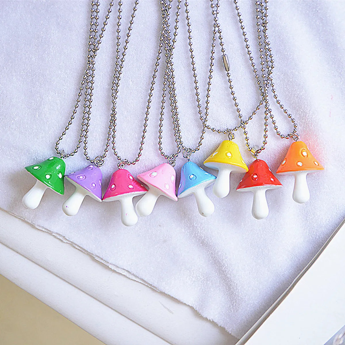 Fashion Mushroom Resin Plating Women's Earrings Necklace