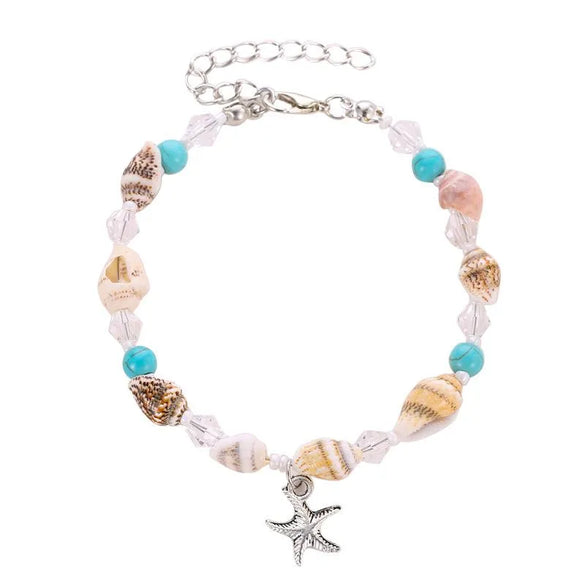 Fashion Conch Alloy Artificial Gemstones Women'S Bracelets