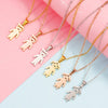 Fashion Necklace Stainless Steel Doll Pendant For Boys And Girls