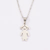 Fashion Necklace Stainless Steel Doll Pendant For Boys And Girls