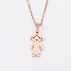Fashion Necklace Stainless Steel Doll Pendant For Boys And Girls