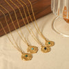 Fashion Necklace Stainless Steel Geometric Pattern Electroplating For Female