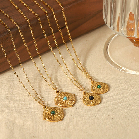 Fashion Necklace Stainless Steel Geometric Pattern Electroplating For Female