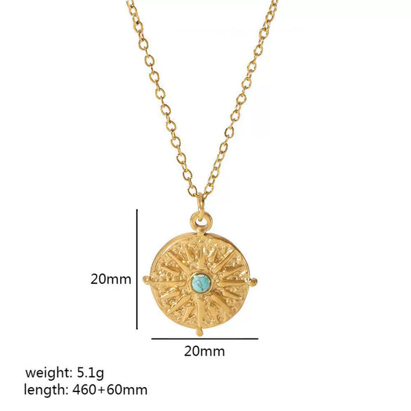 Fashion Necklace Stainless Steel Geometric Pattern Electroplating For Female