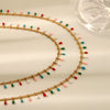 Fashion New Color Duck Waist Chain Bohemian Summer Diy Multilayer Stainless Steel Waist Ornaments For Women With Wave Pattern And Electroplating Treatment
