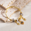 Fashion New Diy Geometric Electroplated Alloy Stainless Steel Bracelet For Unisex