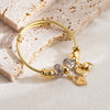 Fashion New Diy Geometric Electroplated Alloy Stainless Steel Bracelet For Unisex