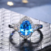 Fashion New Four Prong Inlaid Zircon Ladies Couple Proposal Copper Ring Wholesale