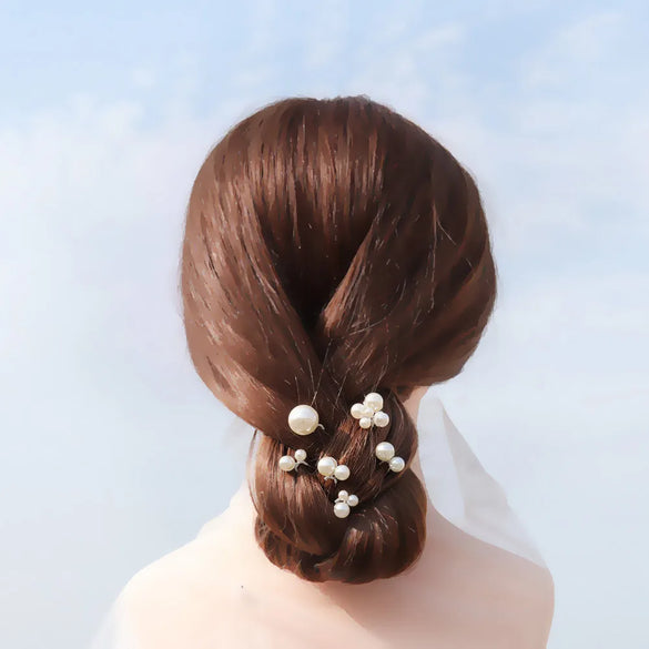 Fashion New  Irregular Pearl Hairpin Set   Korean Sweet Simple Hair  Clip Wholesale