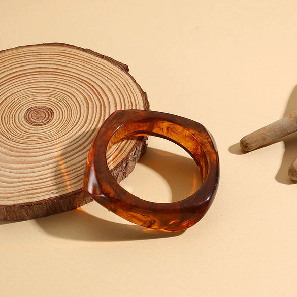 Fashion New Jewelry Geometric Square Resin Bracelet Ladies Bracelet  Wholesale