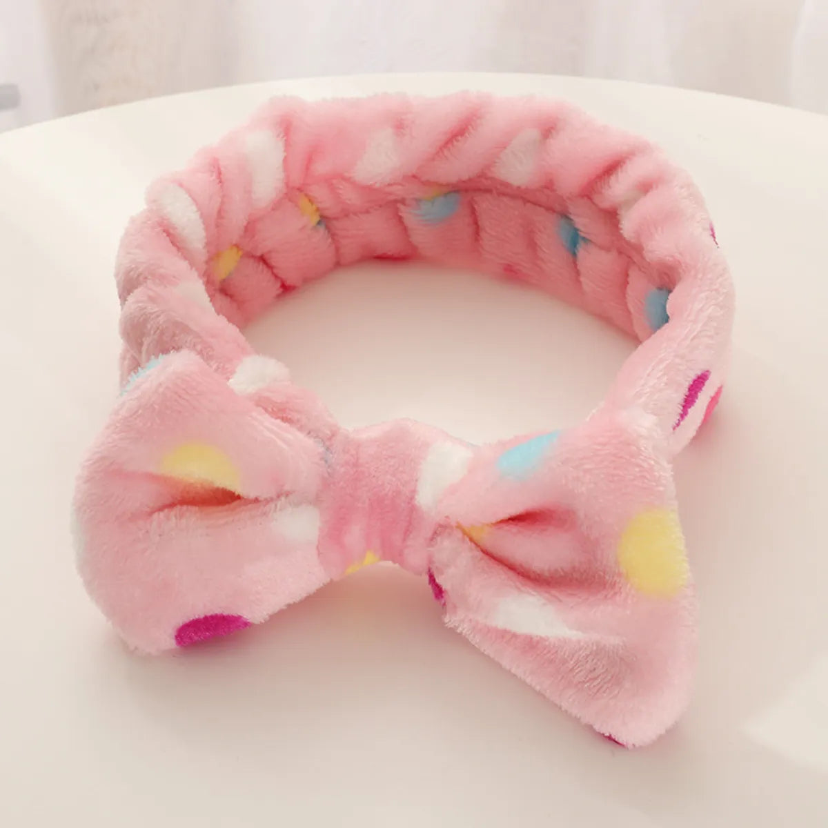 Fashion New Plush Bow Wash Face  Headband