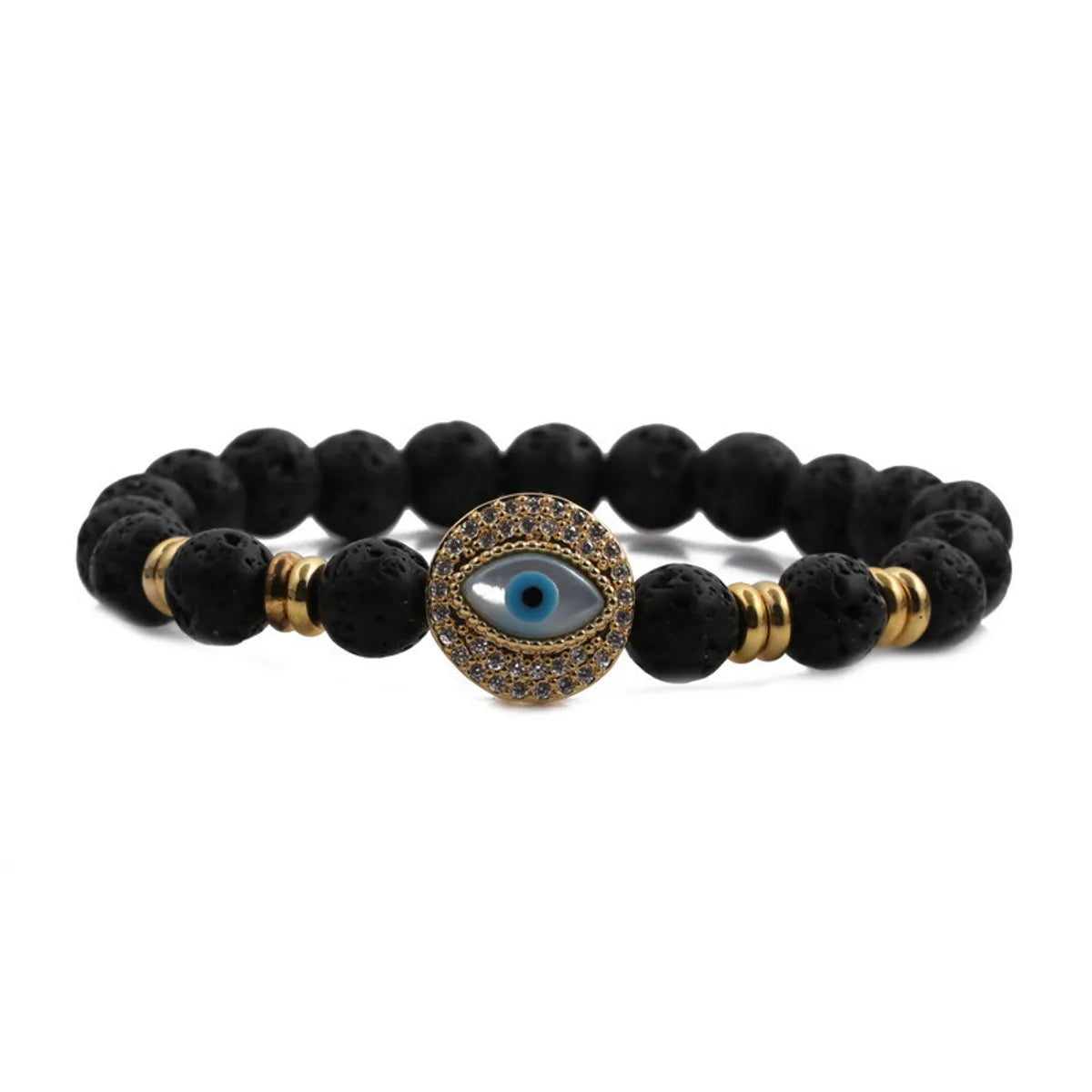 Fashion New Skull Demon Eyes Beaded Bracelet