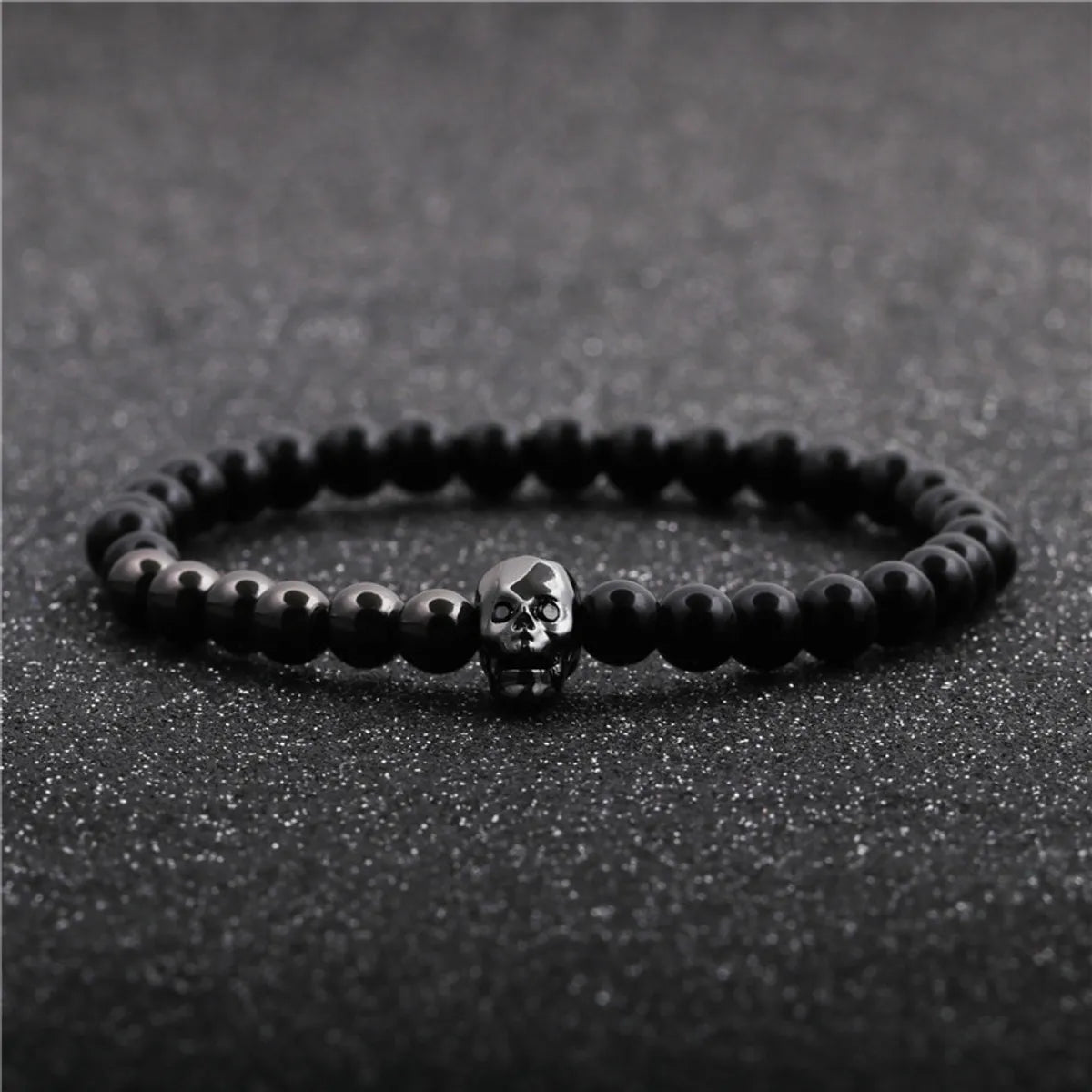 Fashion New Skull Demon Eyes Beaded Bracelet