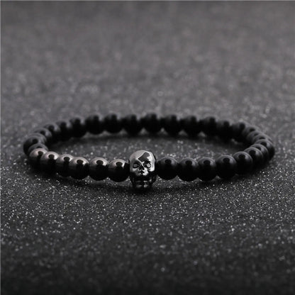 Fashion New Skull Demon Eyes Beaded Bracelet