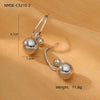 Fashion Niche Design Titanium Steel Heart Earrings For Women With Electroplating Treatment