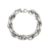 Fashion Niche Stainless Steel And Titanium Steel Twist Wrapped Hiphop Style Bracelet For Men And Women With Electroplating Treatment