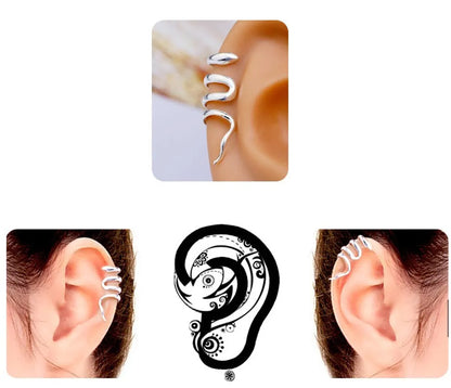 Fashion Non-Pierced Invisible Snake Shaped Alloy Ear Clip