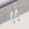 Fashion Ol Cylinder Geometric Copper Women's Long Drop Earrings Allmatching Accessories