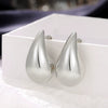 Fashion Ol Ladies Copper Drop Shape Electroplated Earrings