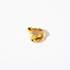 Fashion Ol Simple Stainless Steel Nonfading Real Gold Irregular Geometric Ring With Electroplating